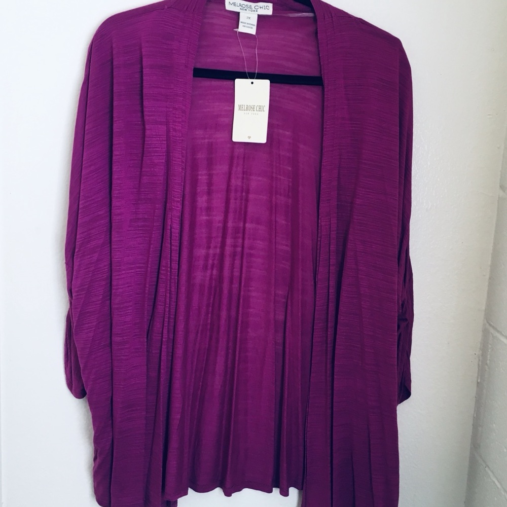 NWT PURPLE THROW OVER